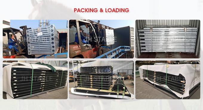 Stahlvorfabriziertes Pferd des spant-2.2m klemmt tragbares Pferdestabile Korrosion Prroof fest 10