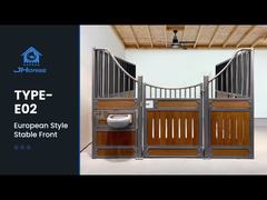 Reitdach vorgefertigte kostenlose europäische Pferdeboxen Farmstallausrüstung