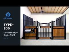 Standard 12x12 Fuß Tierschutz Pulverbeschichtete Pferdeboxenfronten