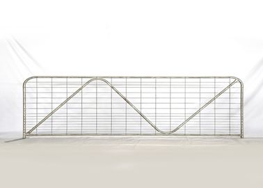 Anti Crrosion Steel Field Gates , Welded Wire Mesh Steel Farm Fence Gate