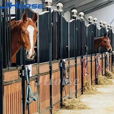 Der Bauernhof, der europäisches Pferd reitet, klemmt kundenspezifische pferdeartige Höhen-Versammlung der Scheunen-2.2m leicht fest