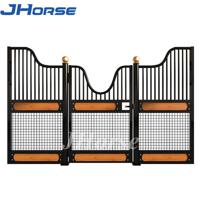 Europäische 2.4m Pferdestall-Fronten Mesh Black Powder Coating