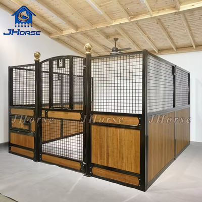 USA-Standard-Sicherheits-Schwerlast-Bamboo-Stahl-Pferde-Stabil-Pferde-Stall-Vorplatten